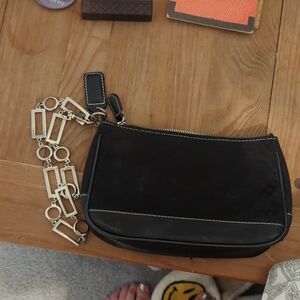 Coach Black small clutch handbag